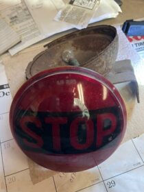 Vintage RED STOP LIGHT.